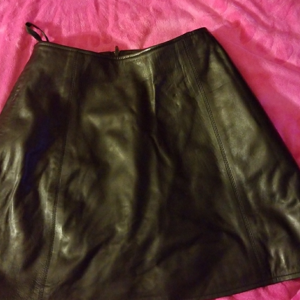 Black soft Genuine Leather
